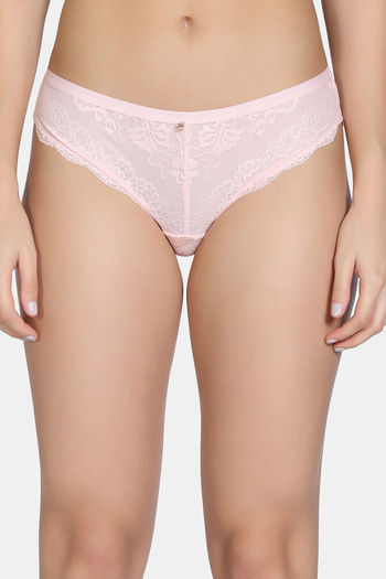 Buy Zivame Forever Yours Low Rise Full Coverage Bikini Panty - Rose Quartz